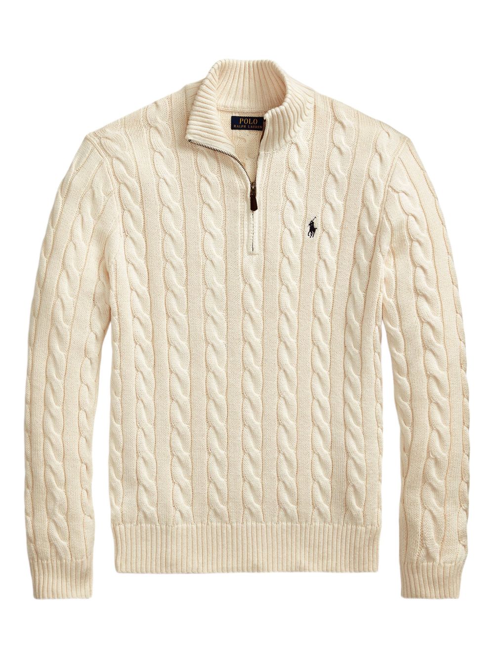 RI™ Cable-Knit Cotton Quarter-Zip Jumper