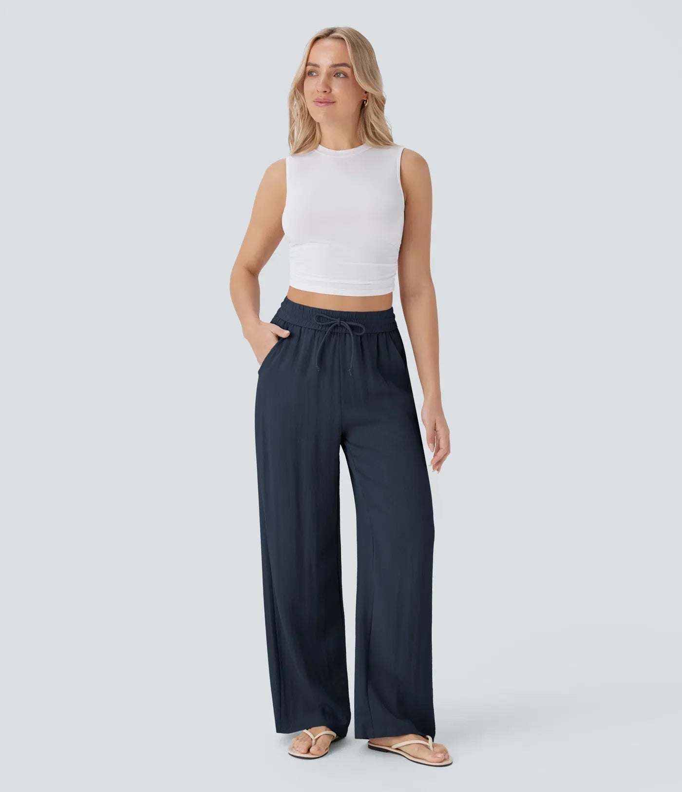 Zafeiria - Elegant linen pants