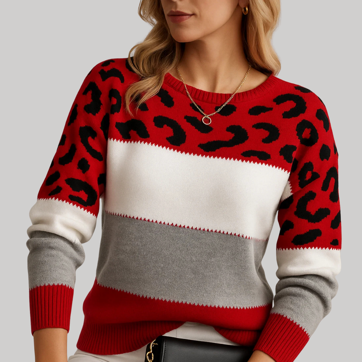 Evelyn | Leopard Print Casual Sweater