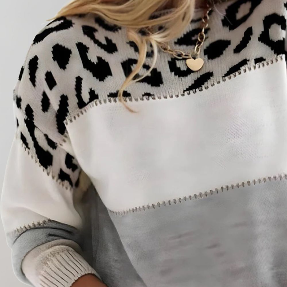 Evelyn | Leopard Print Casual Sweater