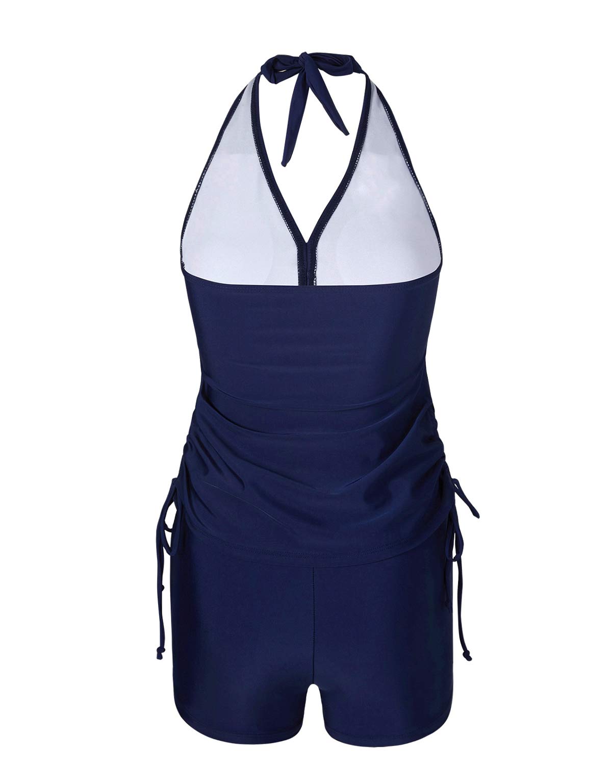 ZAVIREA® Elegant Two-Piece Tankini with Shorts
