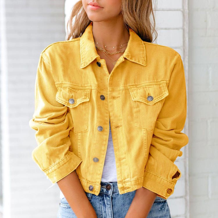 Elise Leroy Petals Denim Jacket