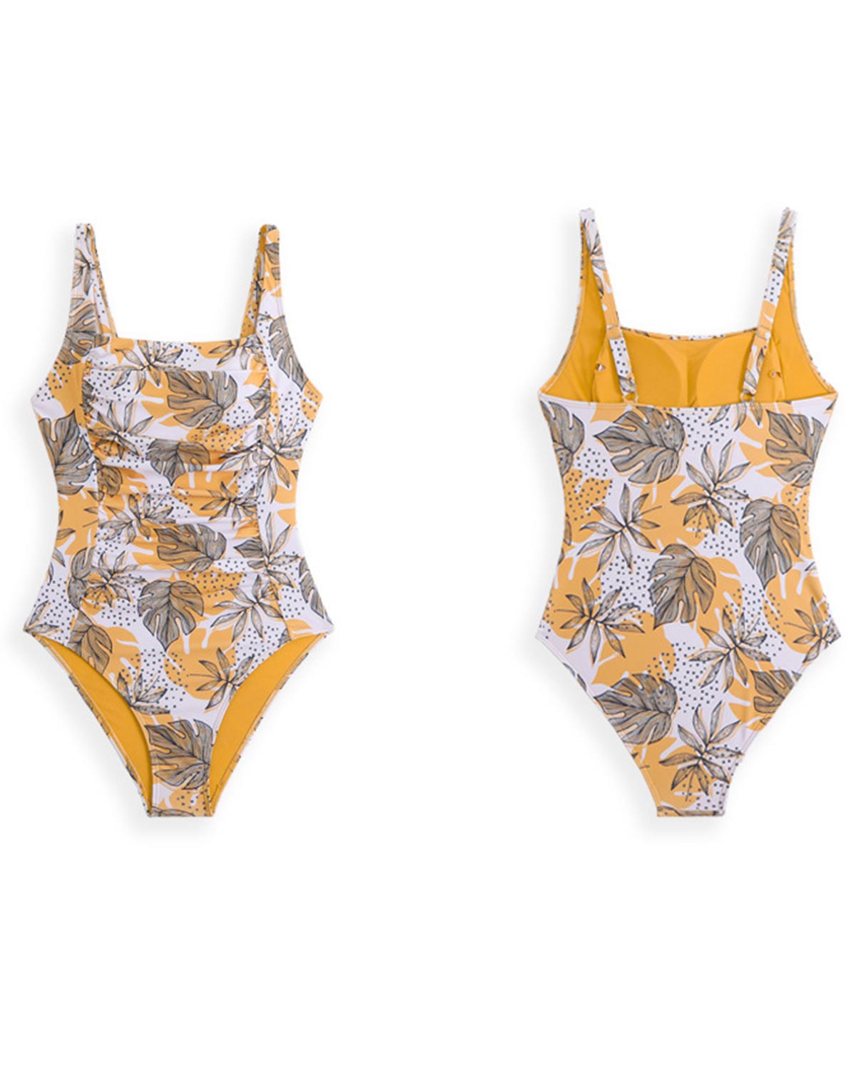 ZAVIREA® Floral Corset One-piece Swimsuit