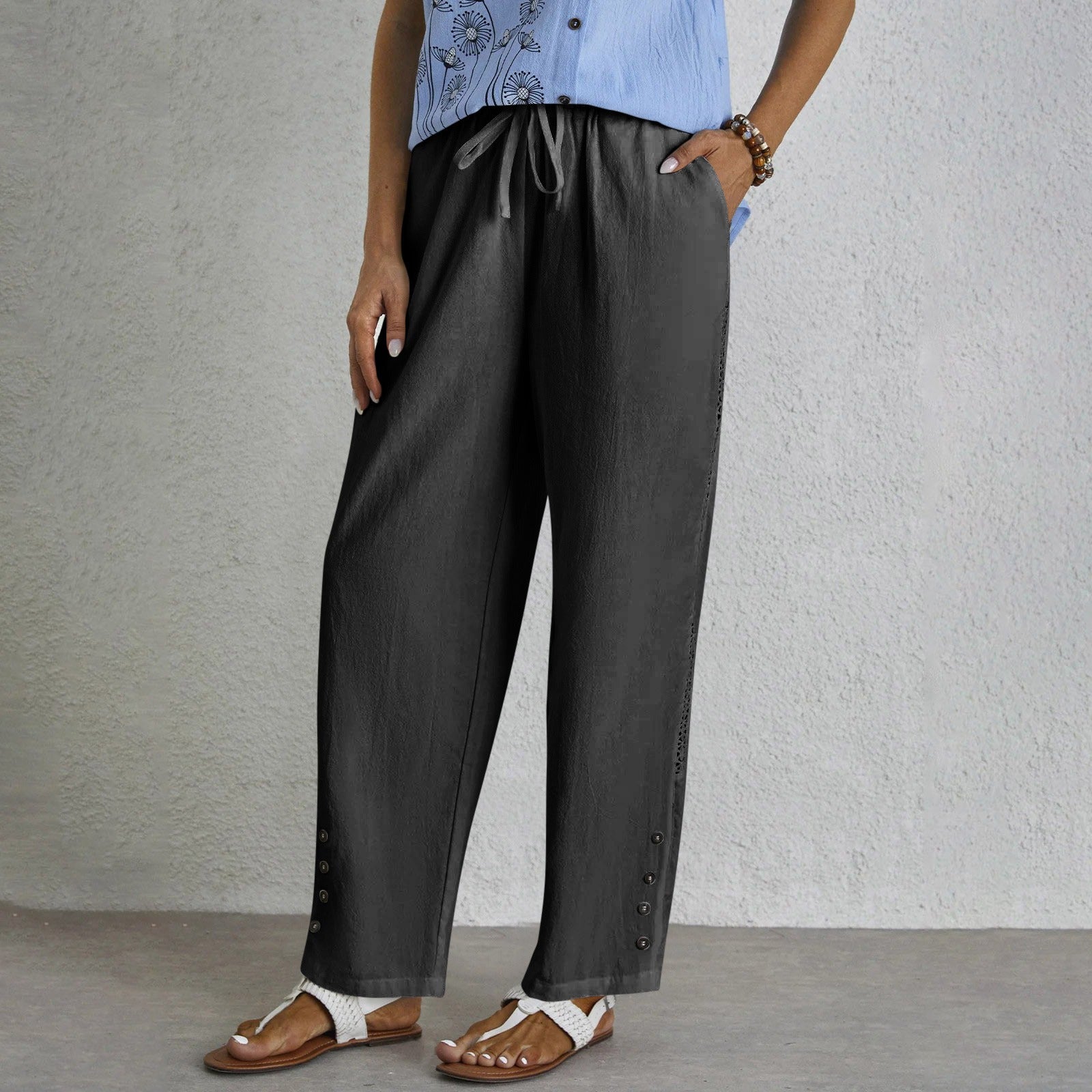 Liora™ | Button-Up Trousers Without a Problem