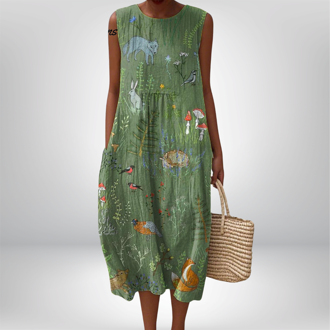 Zarina | Forest Animals Dress - Limited Edition