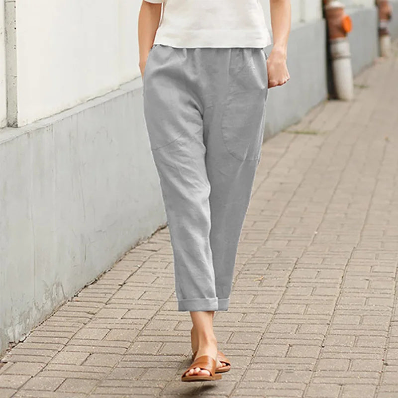 Liora™ | Wide Trousers with Pockets