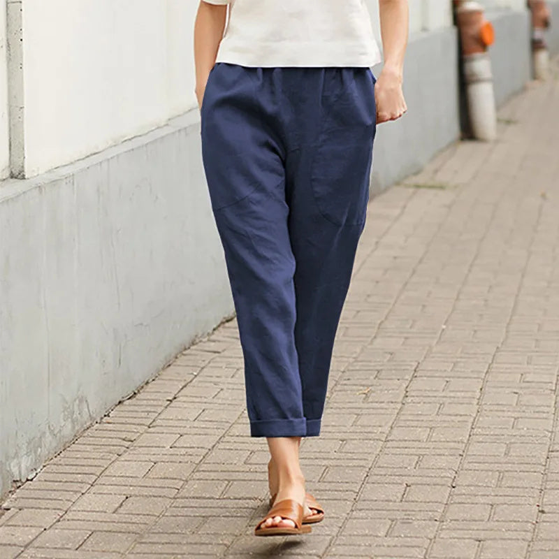 Liora™ | Wide Trousers with Pockets
