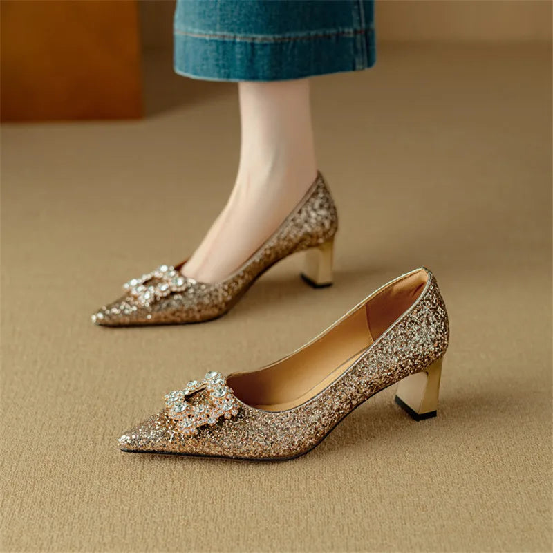Isabella Glitter Heels Gloria