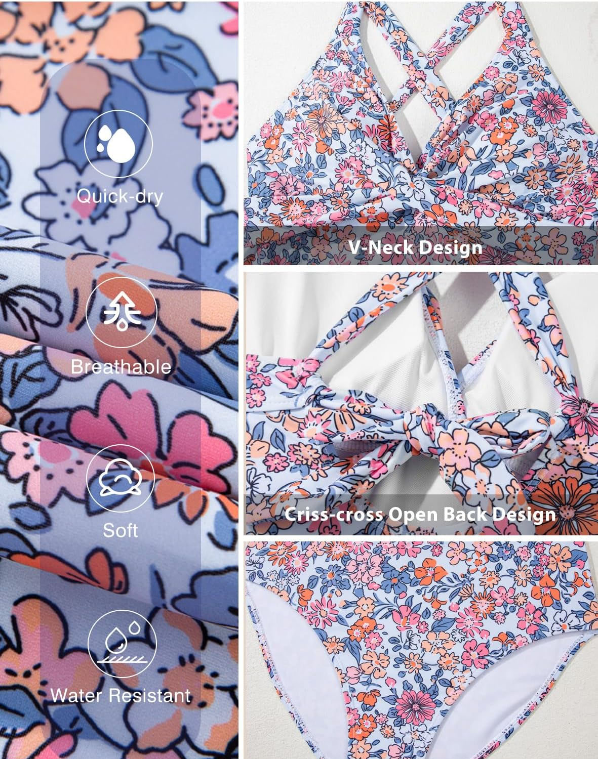 ZAVIREA® Elegance Contour Tankini Set