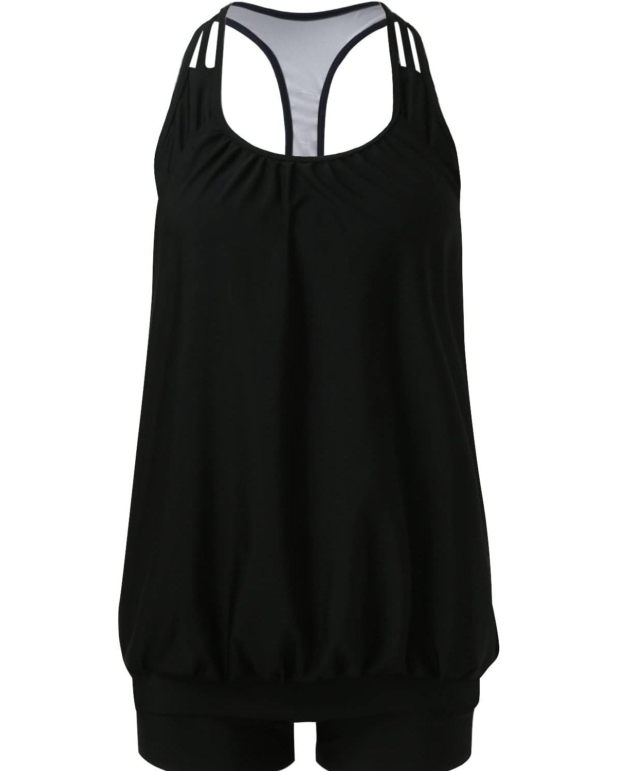 ZAVIREA® Secure-Strap Tankini Swimsuit