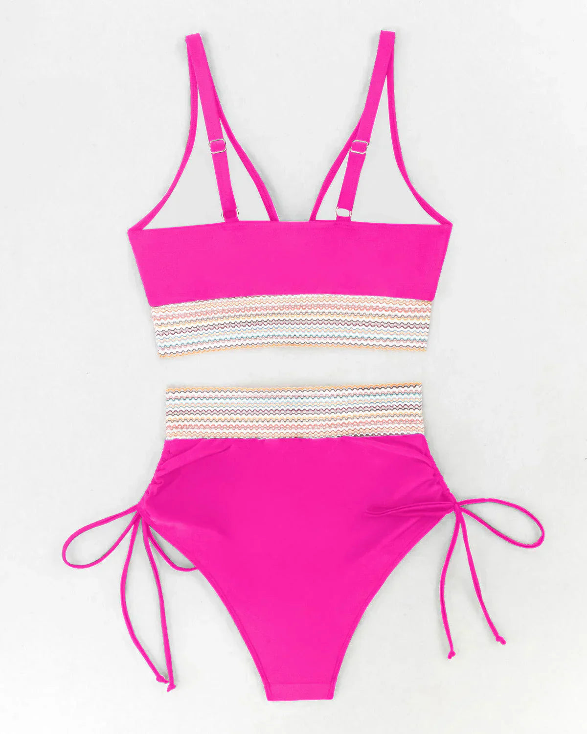 ZAVIREA® Wave-Sculpt High-Waist Bikini