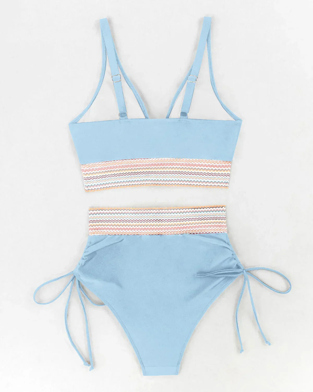 ZAVIREA® Wave-Sculpt High-Waist Bikini