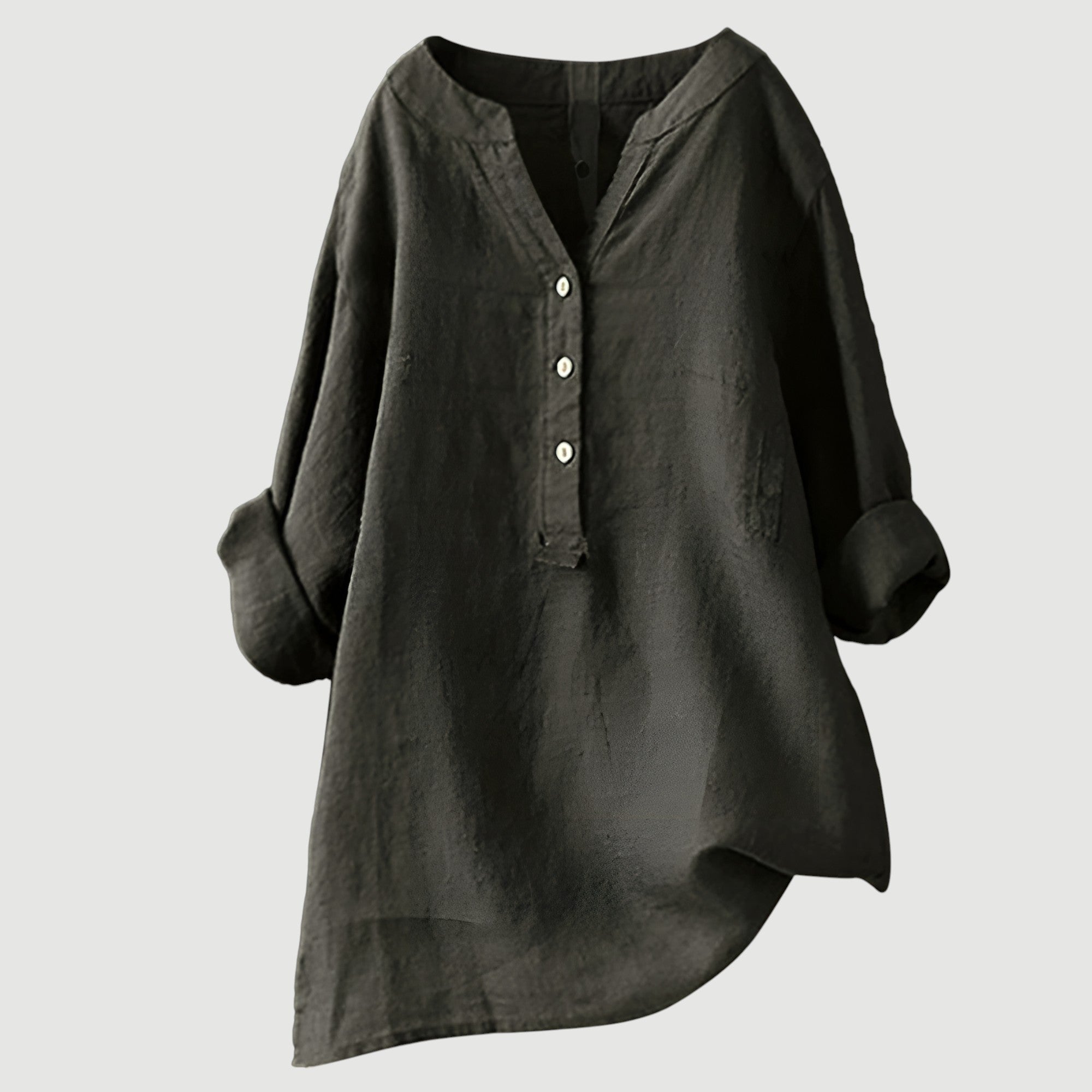 Freja™ – Airy and comfortable linen shirt with buttons