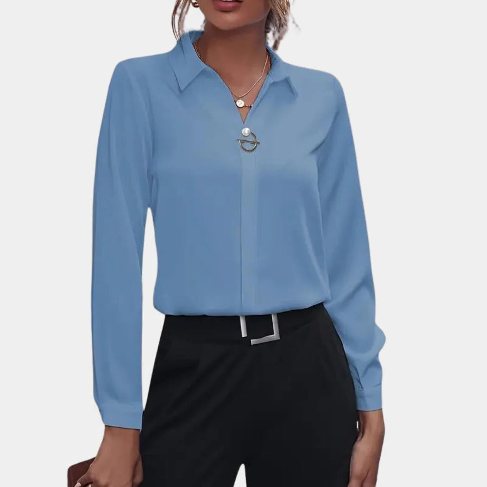 Chic Women's One-Size Blouse for Effortless Style