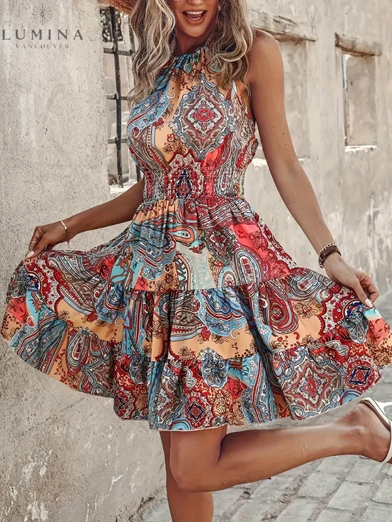 Isabella - Halter Dress