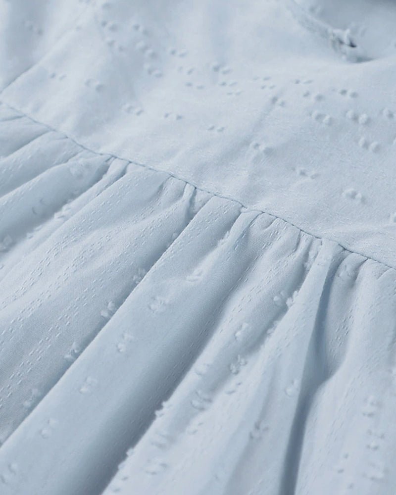 Women's Beach Dress - V-Neck - Three-Quarter Sleeve - Lightweight Breathable Fabric