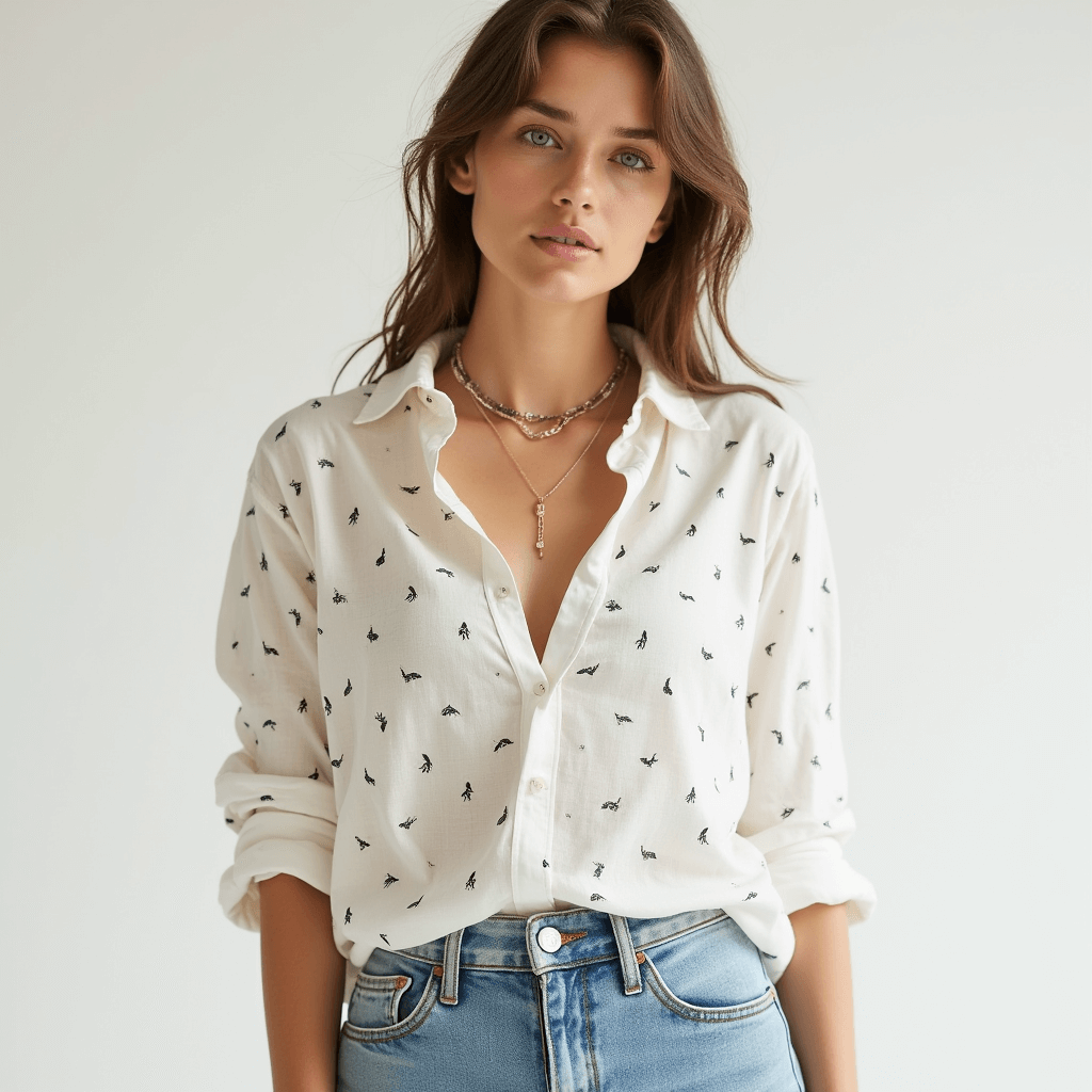 Rosgrove | Stylish Printed Lightweight Blouse