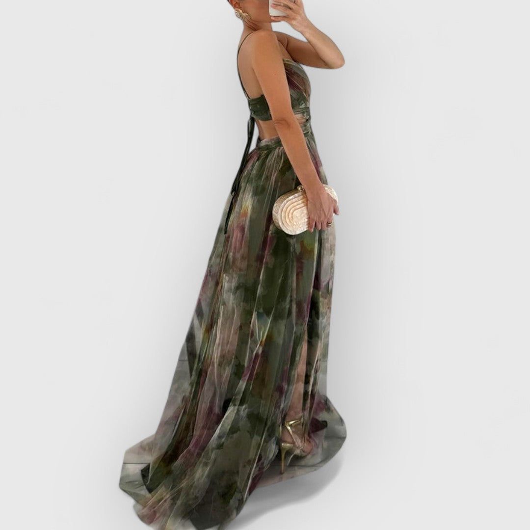 Tara - Long Dress with Floral Print
