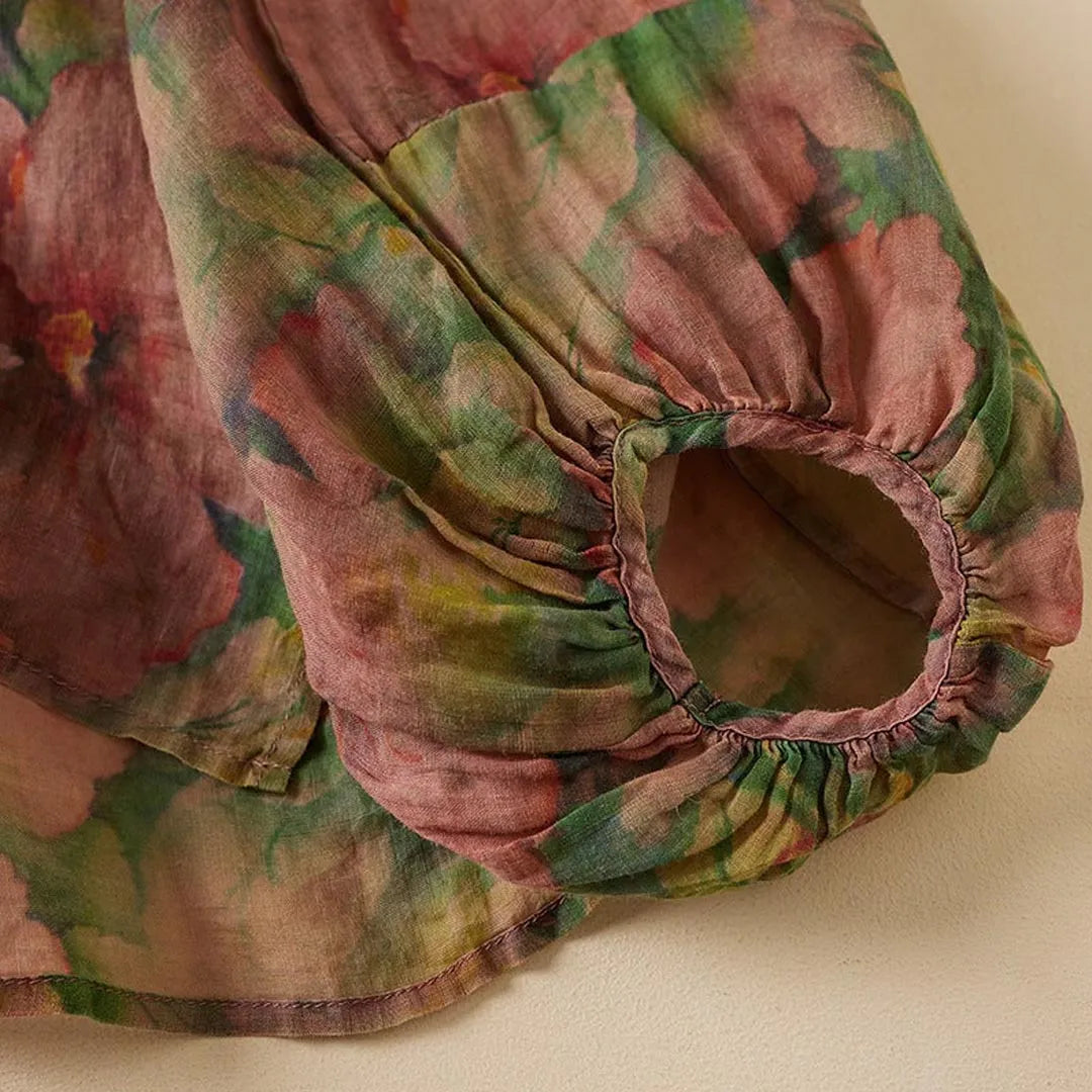 Odelia Soft Tailored Linen Top