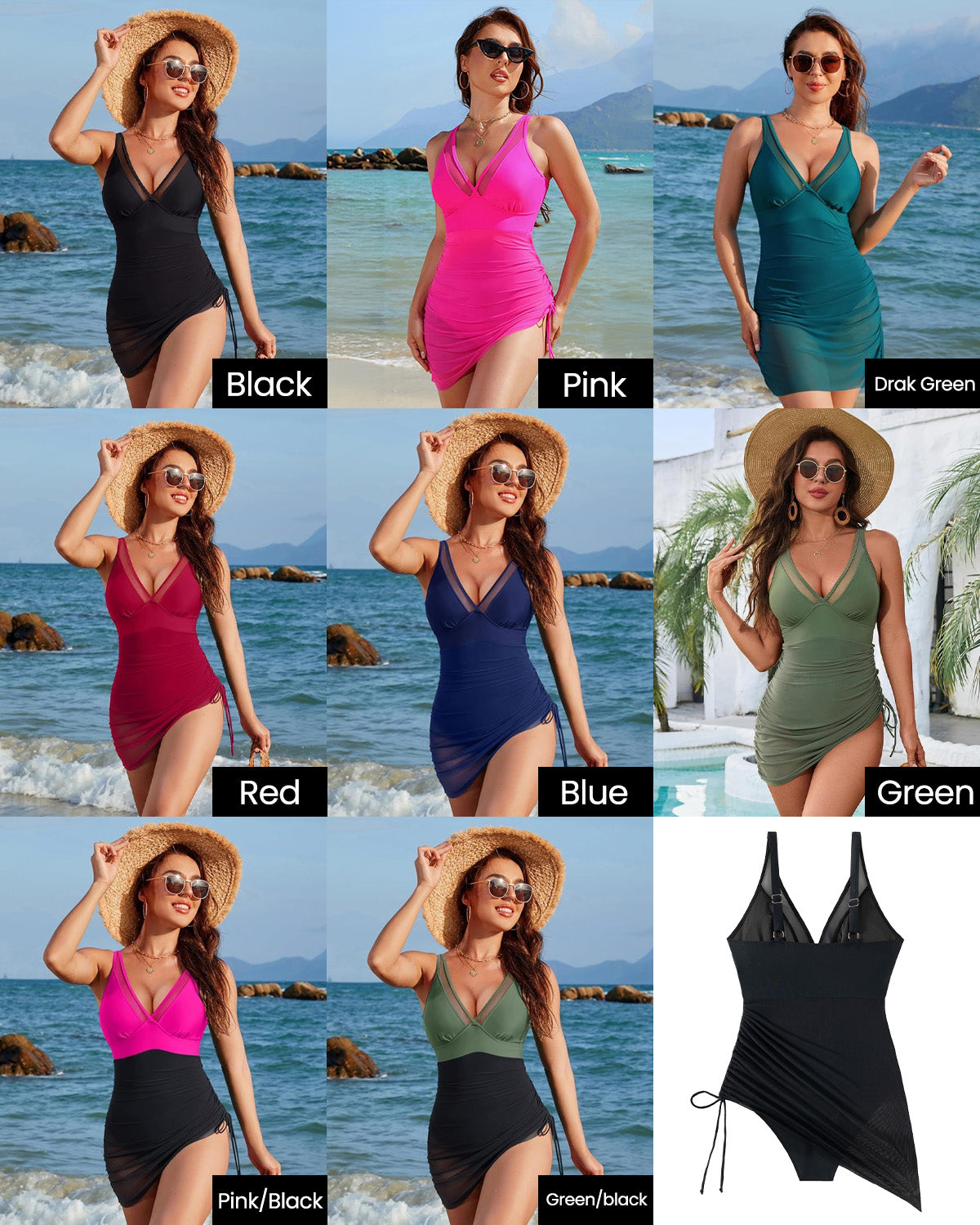 ZAVIREA® Sheer Illusion Slimming Swimsuit