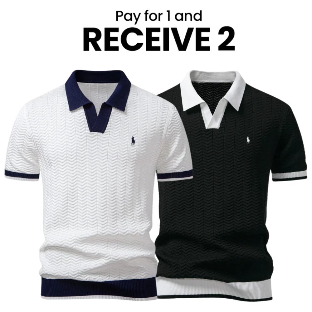 [BUY 1 GET 2] Premium Tricot Polo Shirt Kit (2-Pack) by R&L