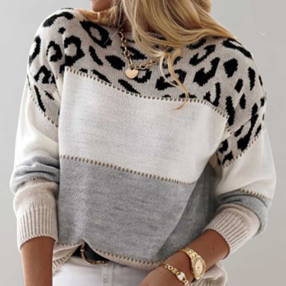 Samantha | Leopard Print Casual Jumper