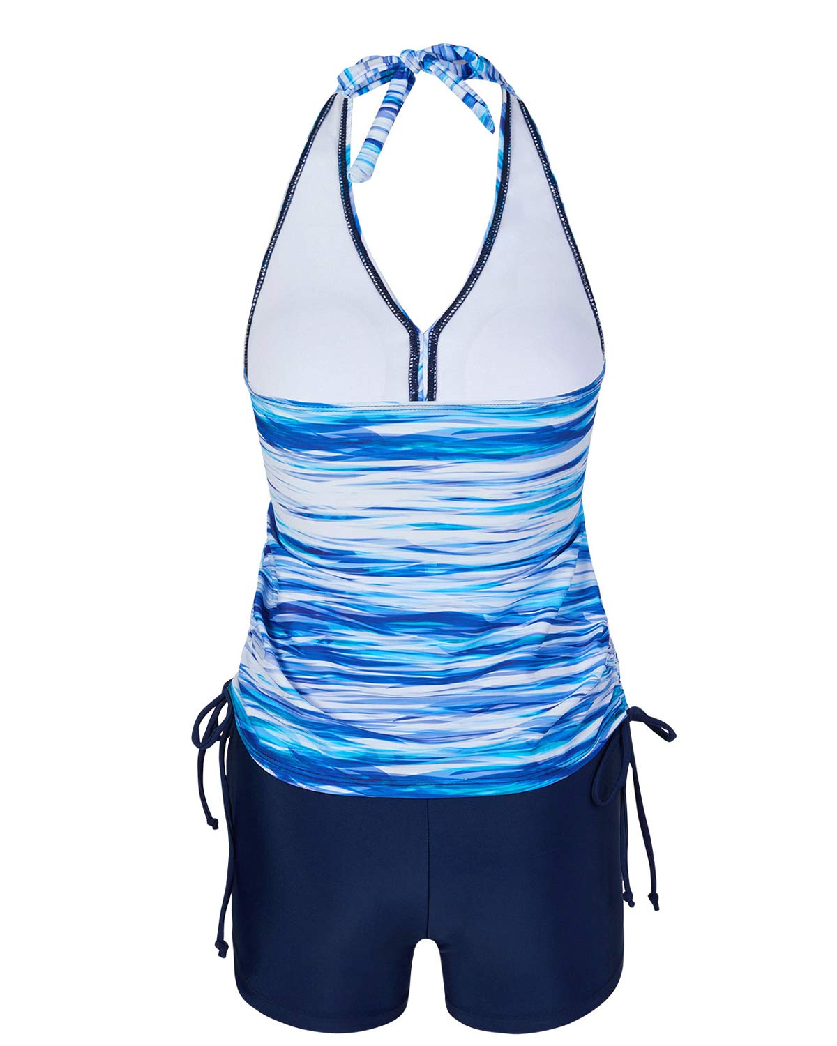 ZAVIREA® Elegant Two-Piece Tankini with Shorts