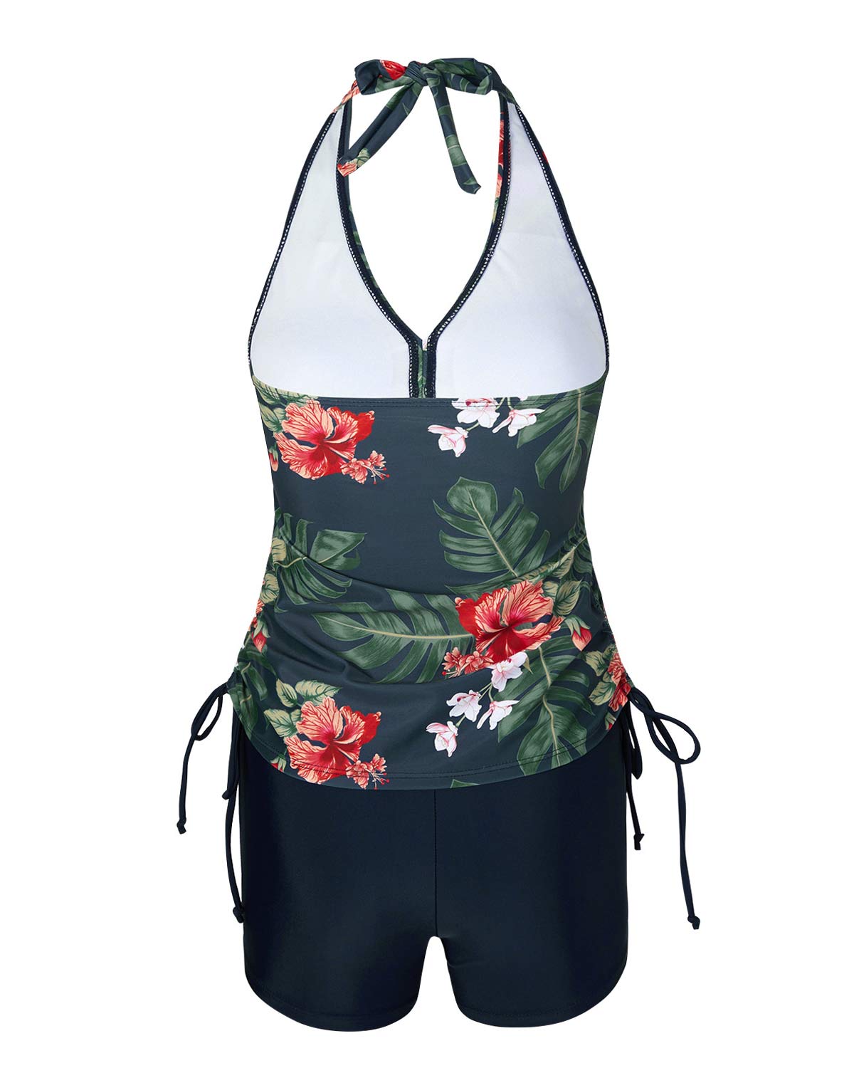 ZAVIREA® Elegant Two-Piece Tankini with Shorts