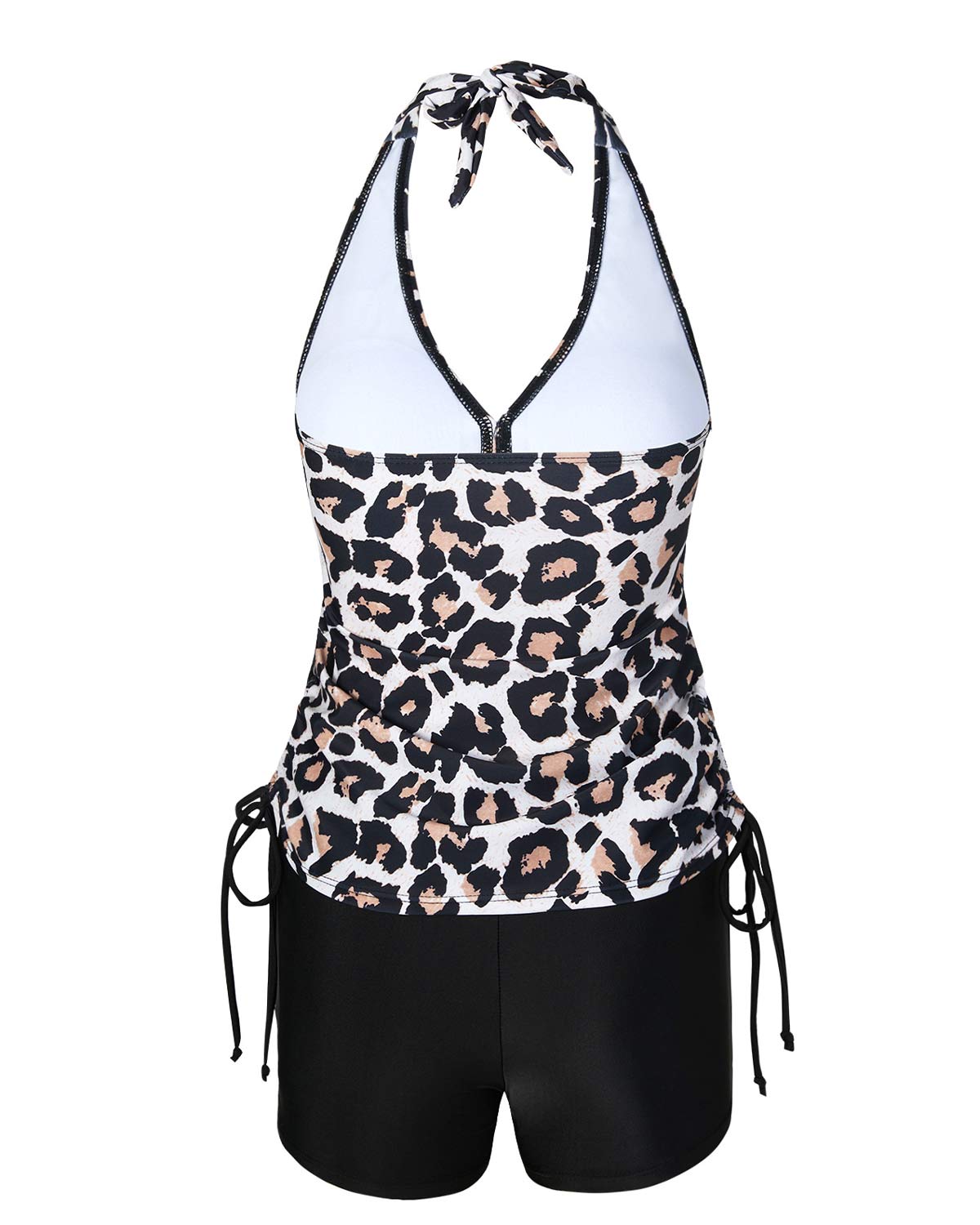 ZAVIREA® Elegant Two-Piece Tankini with Shorts