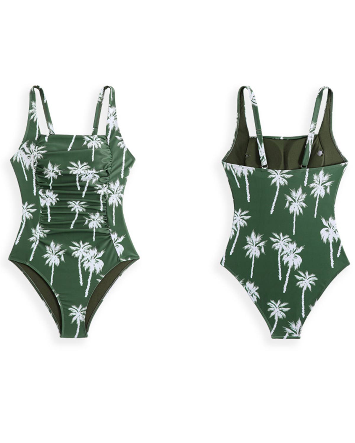 ZAVIREA® Floral Corset One-piece Swimsuit