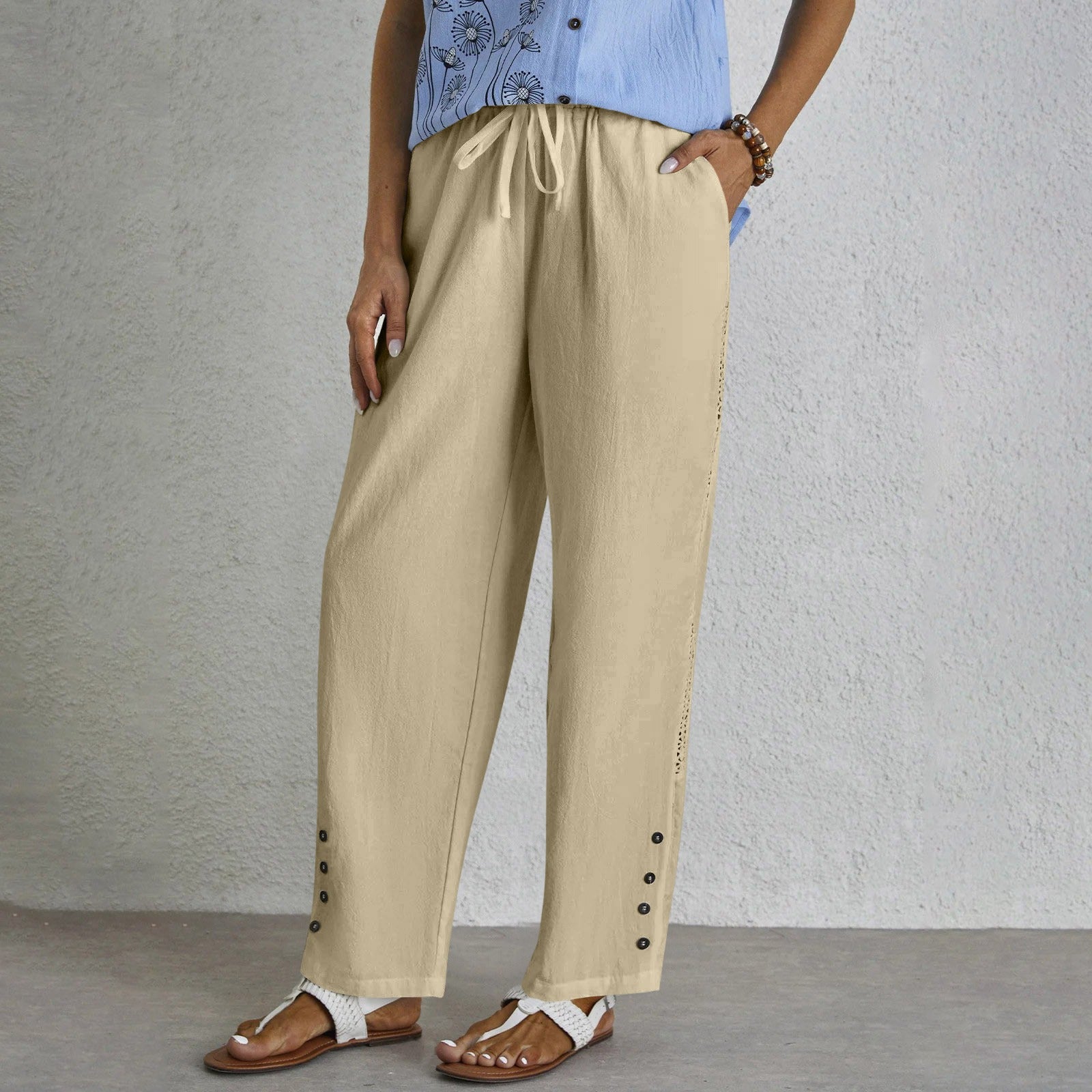 Liora™ | Button-Up Trousers Without a Problem