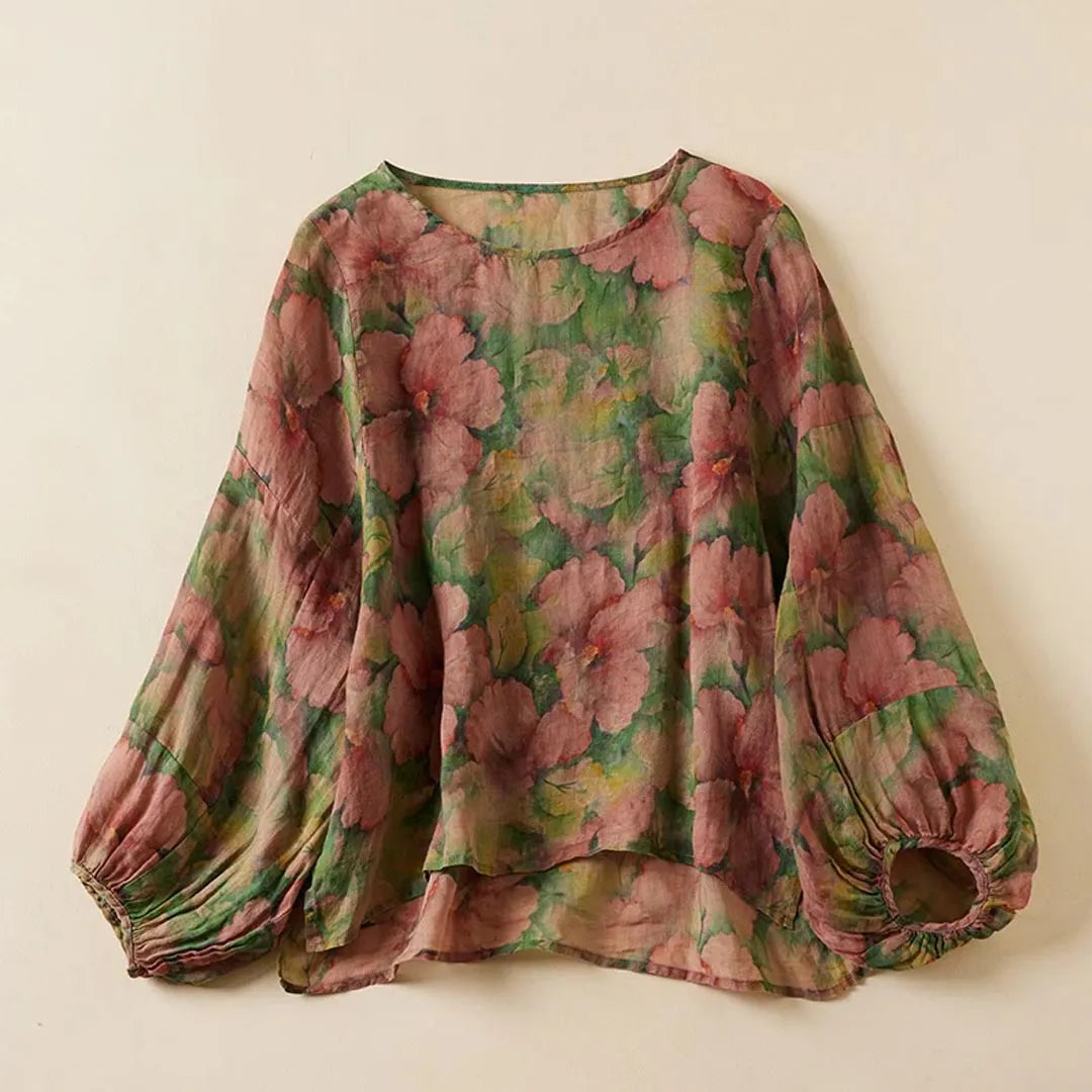 Odelia Soft Tailored Linen Top