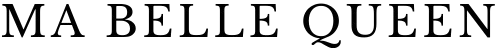 Text 'MA BELLE QUEEN' on a white background