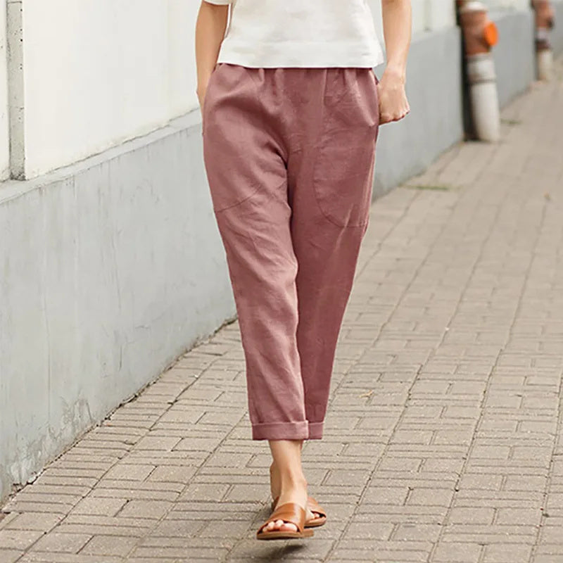 Liora™ | Wide Trousers with Pockets