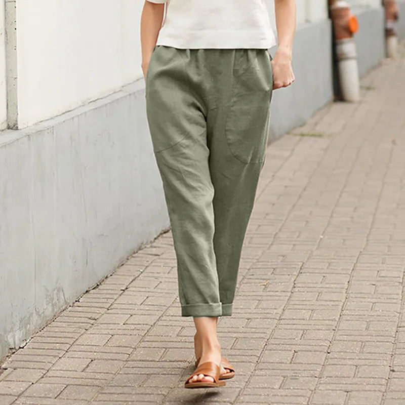 Liora™ | Wide Trousers with Pockets