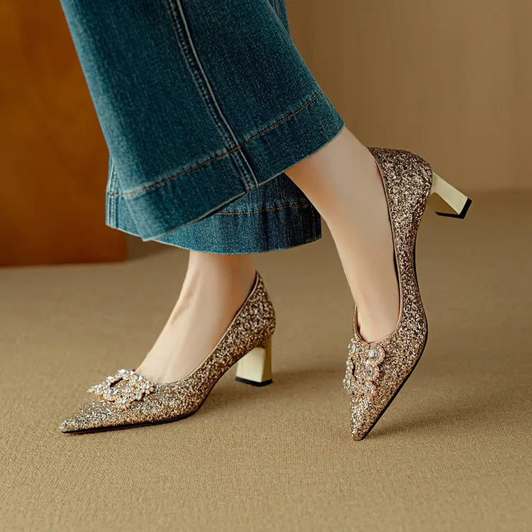 Isabella Glitter Heels Gloria