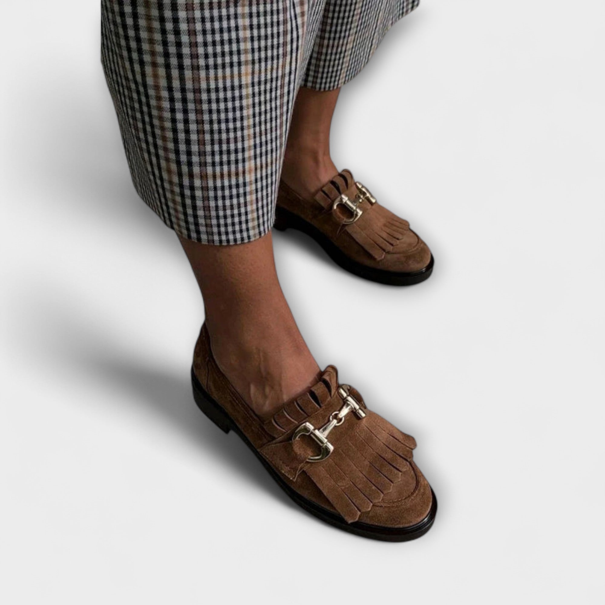 Sienna – Brown Moccasin with Round Toe
