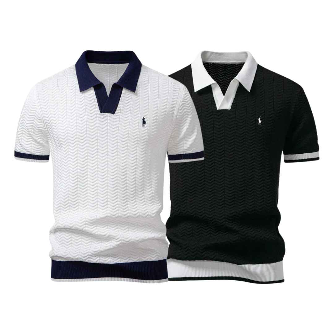 [BUY 1 GET 2] Premium Tricot Polo Shirt Kit (2-Pack) by R&L