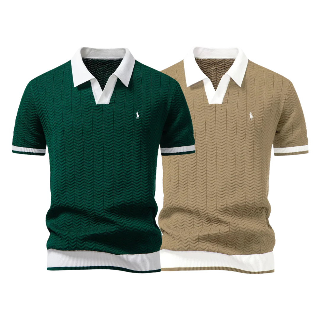 [BUY 1 GET 2] Premium Tricot Polo Shirt Kit (2-Pack) by R&L