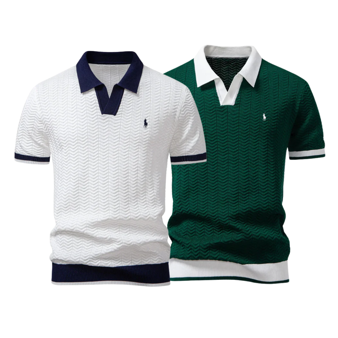 [BUY 1 GET 2] Premium Tricot Polo Shirt Kit (2-Pack) by R&L