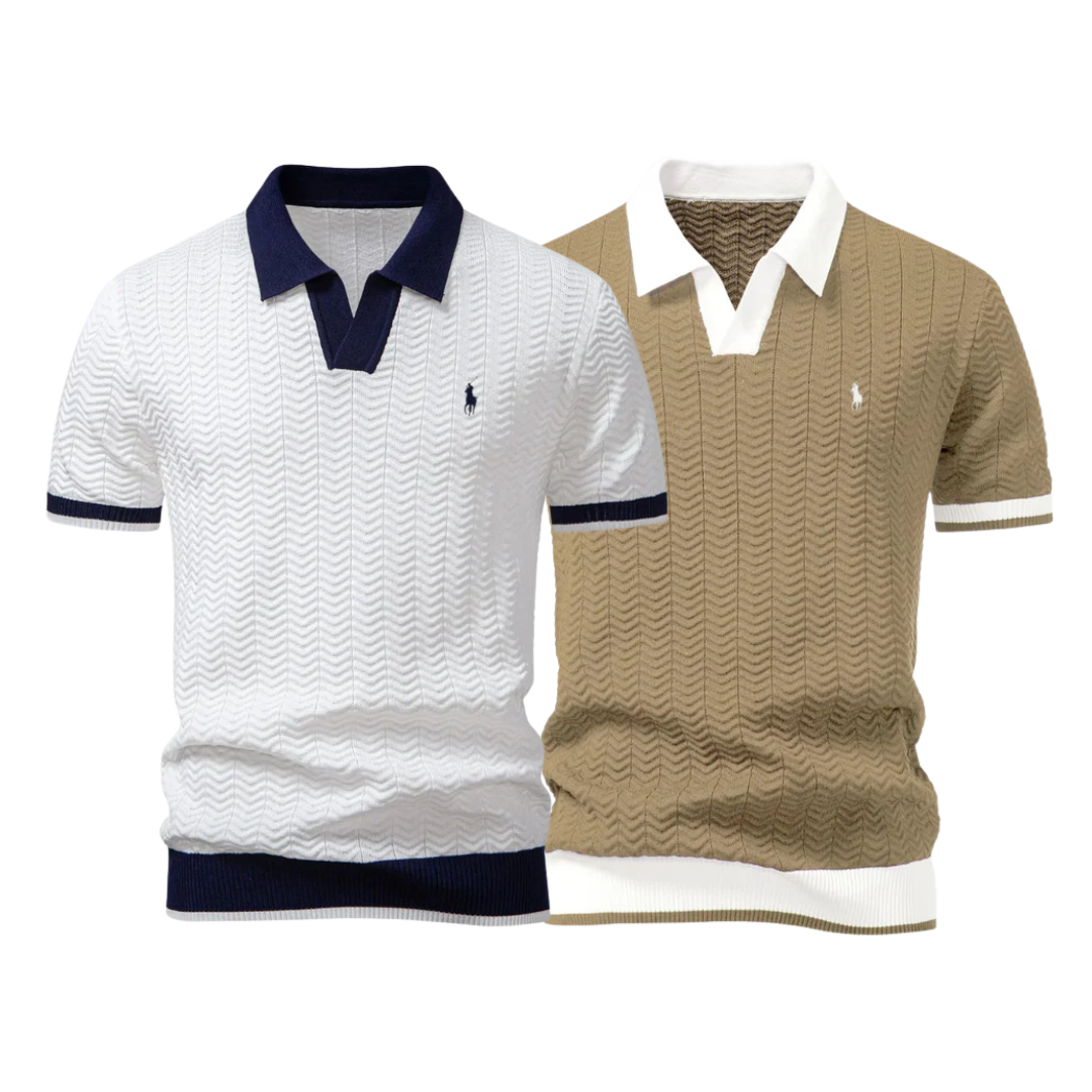 [BUY 1 GET 2] Premium Tricot Polo Shirt Kit (2-Pack) by R&L