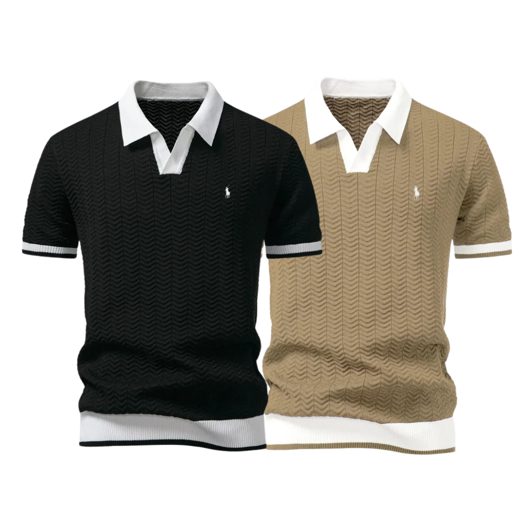 [BUY 1 GET 2] Premium Tricot Polo Shirt Kit (2-Pack) by R&L