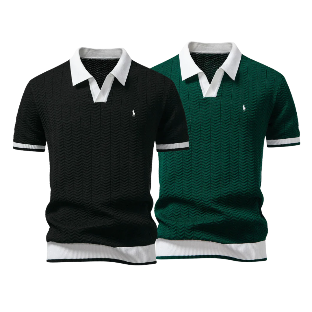 [BUY 1 GET 2] Premium Tricot Polo Shirt Kit (2-Pack) by R&L