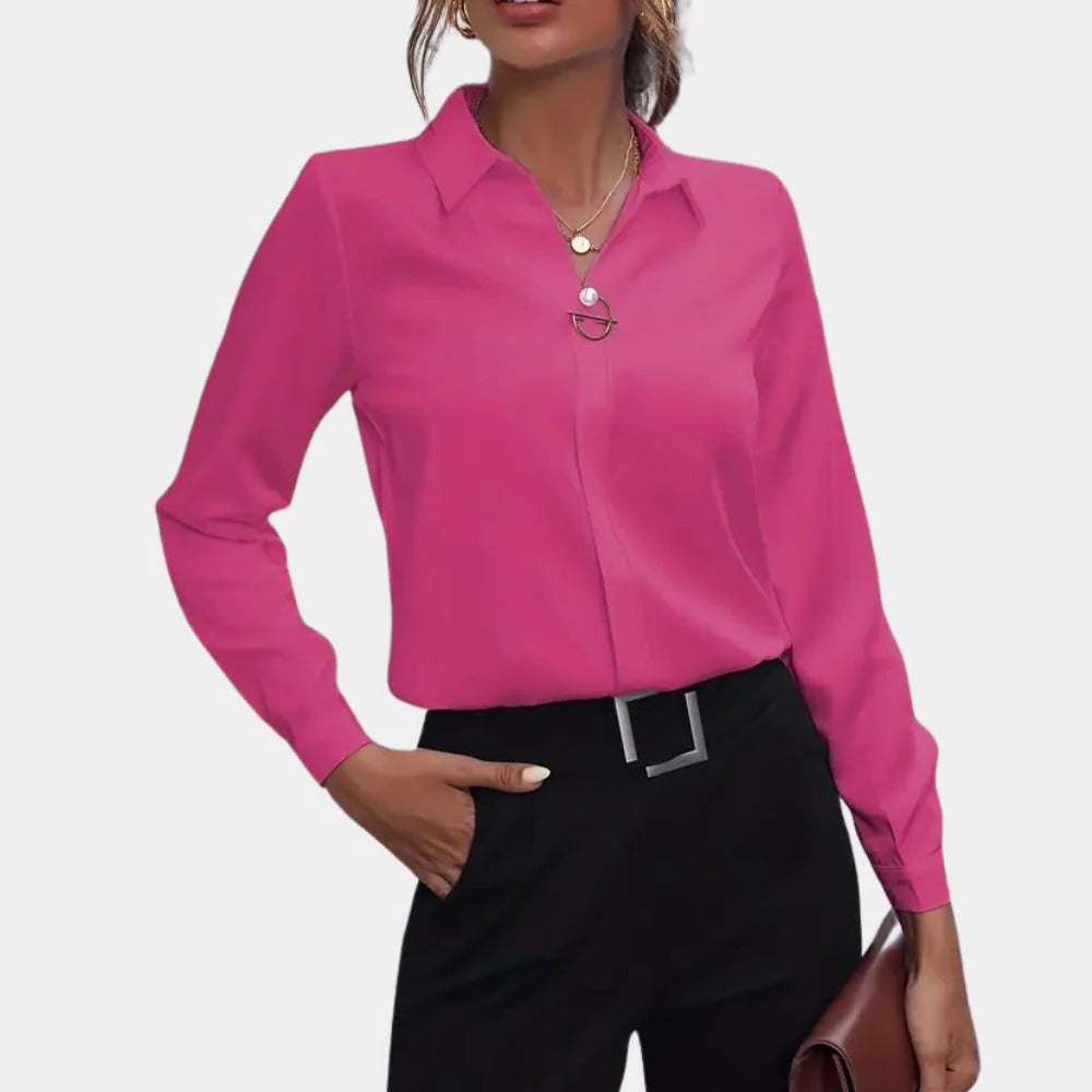 Chic Women's One-Size Blouse for Effortless Style