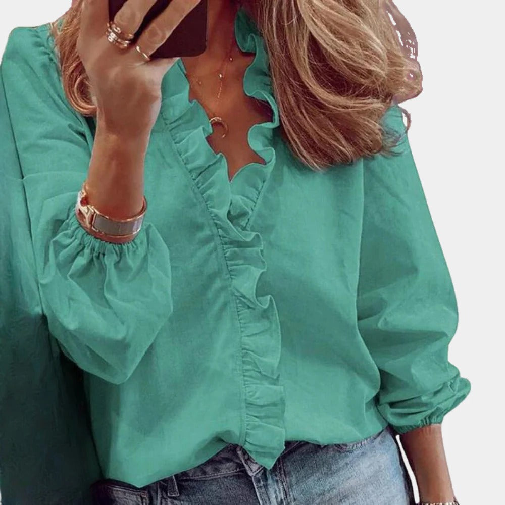Chic Women's Blouse with Modern Elegance