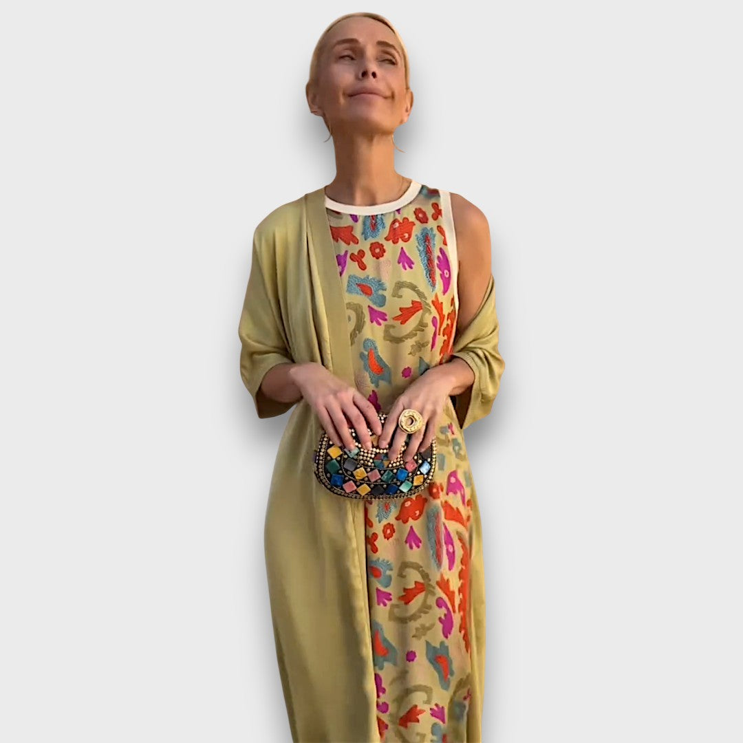 Sophia – Maxi dress with cardigan